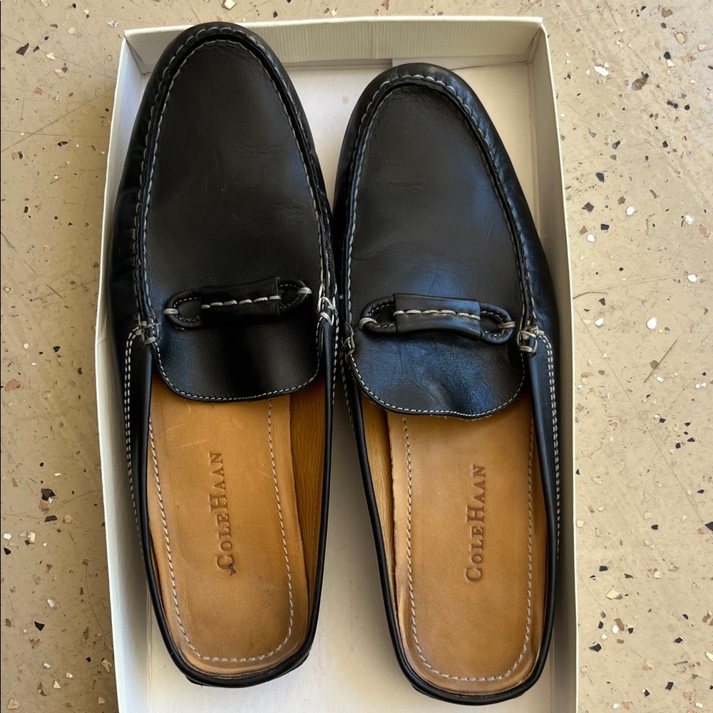 Cole Haan Black Leather Women's Loafers